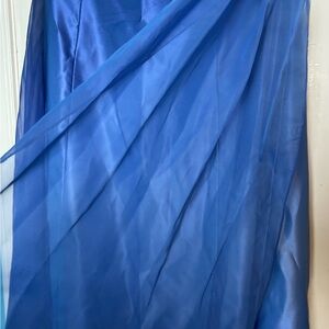 Vivian Dessy Diamond Creations Sz 20 ladies royal blue gown